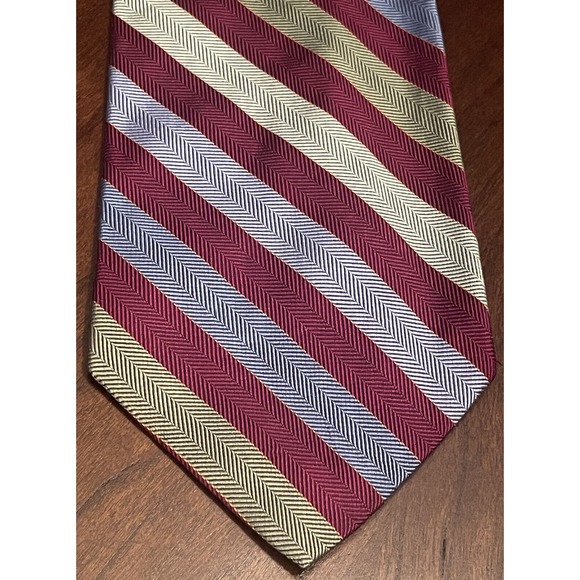 Brooks Brothers Makers 52% Silk 48% Cotton Woven In England Men’s Neck Tie